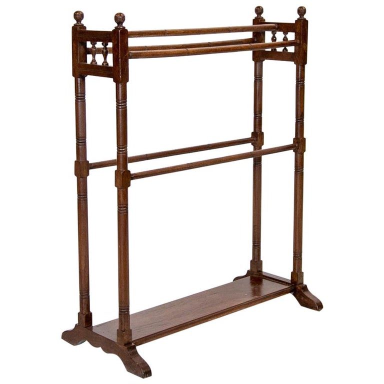 English Mahogany Blanket/Towel Rack For Sale at 1stDibs
