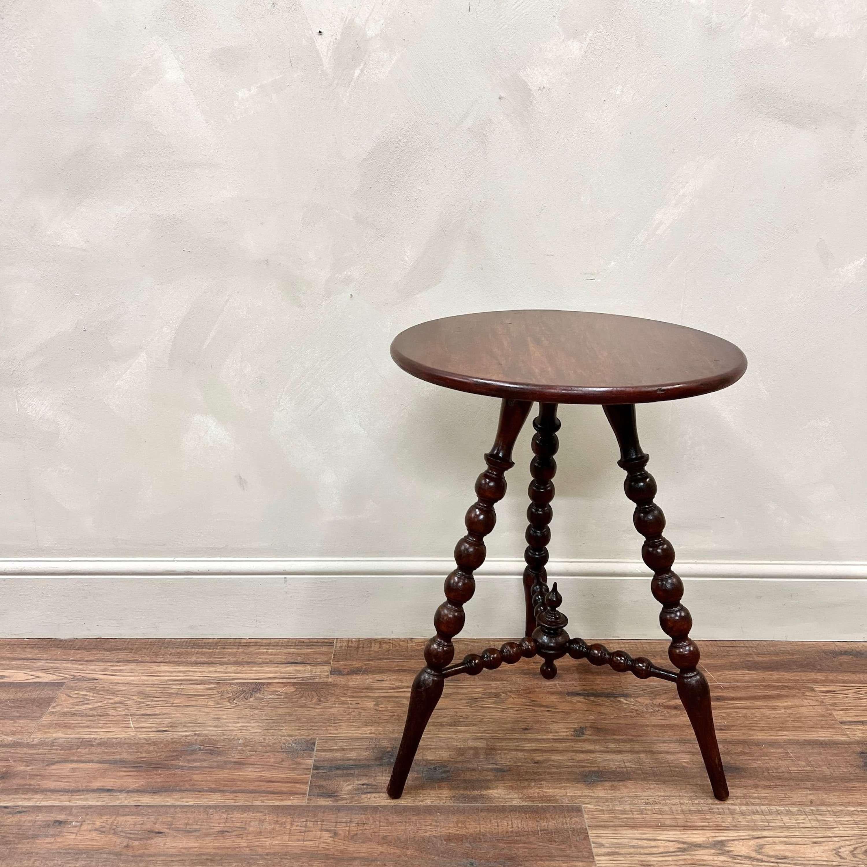 English Mahogany Bobbin Side Table 4
