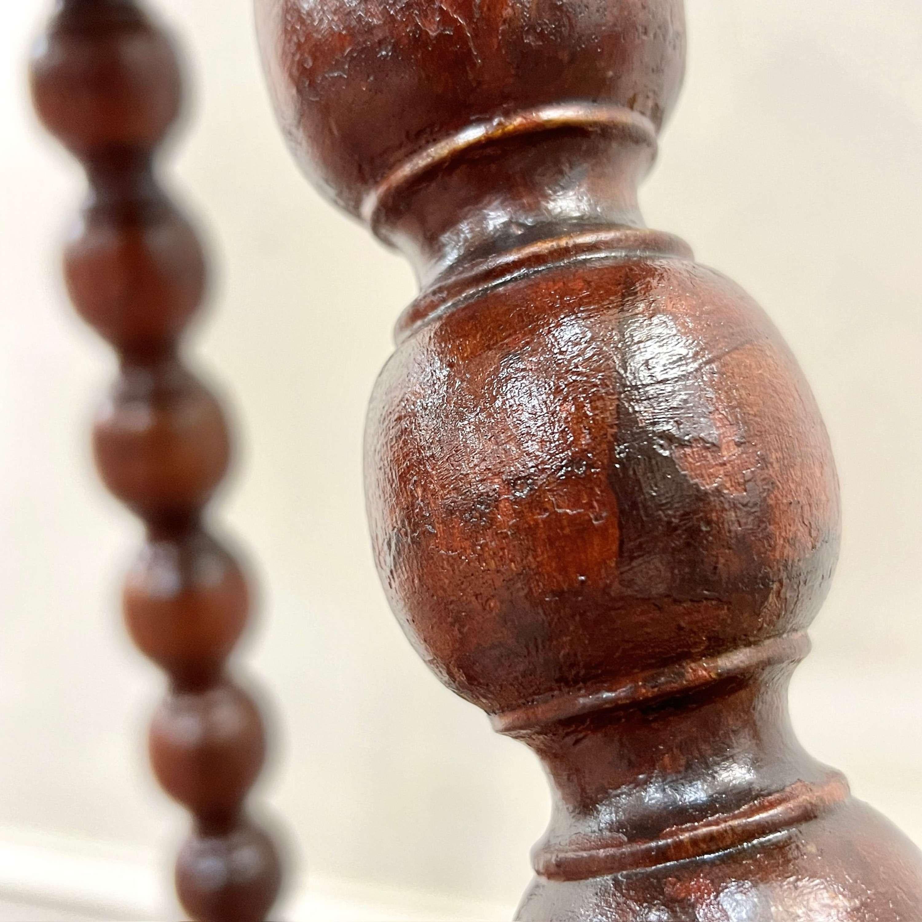Rosewood English Mahogany Bobbin Side Table
