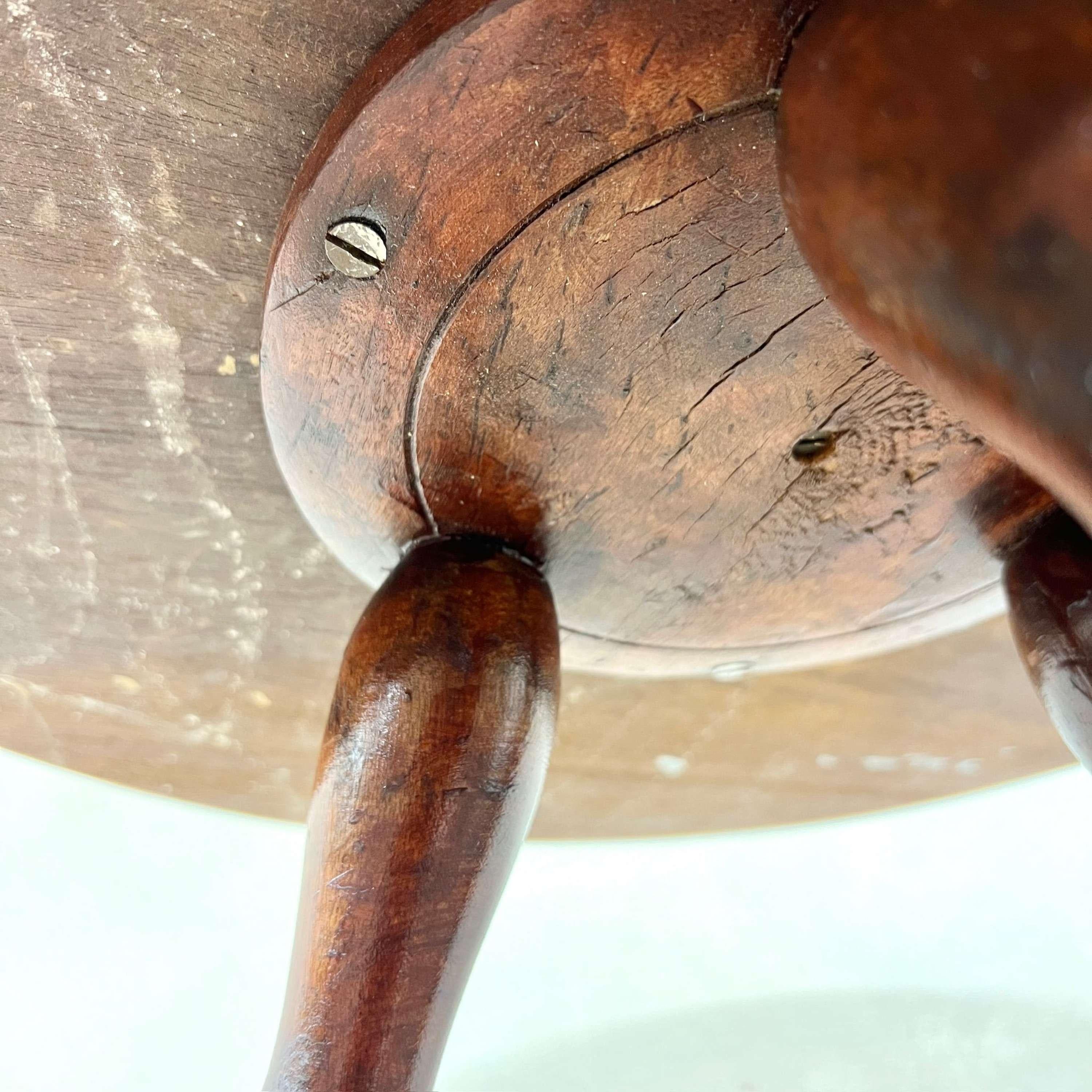 English Mahogany Bobbin Side Table 1