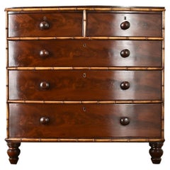 English Mahogany Bow Front Chest