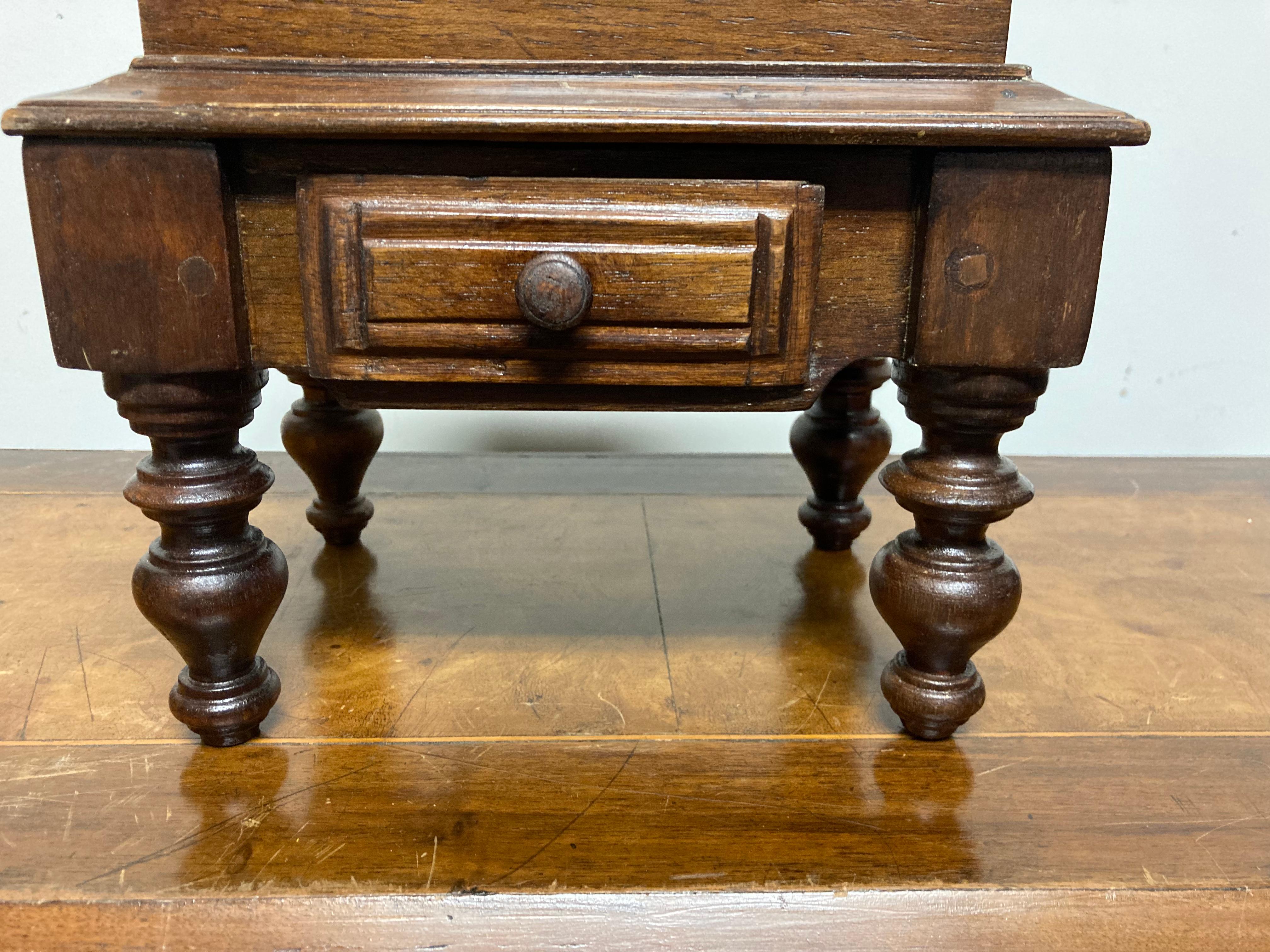 Carved English Mahogany Box on Stand, Early 20th Century For Sale