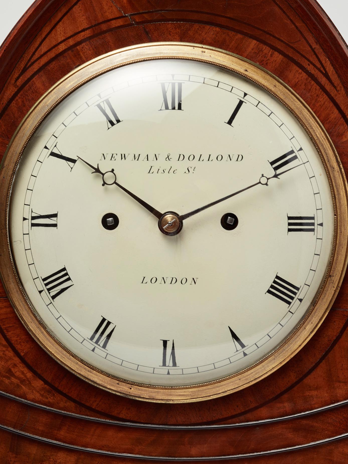 Anglais Horloge de support anglaise en acajou avec Orrery de Newman & Dolland en vente