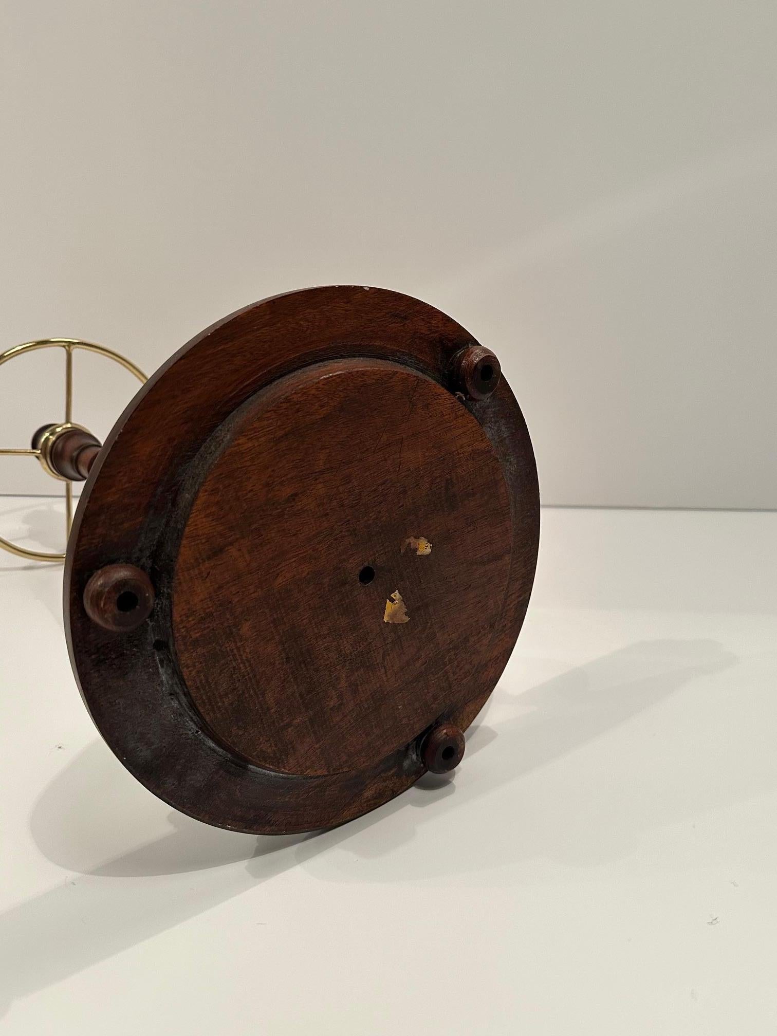 English Mahogany & Brass Antique Umbrella Stand For Sale 1