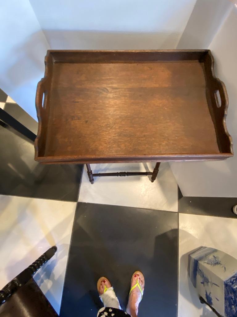 Edwardian English Mahogany Butler's Table