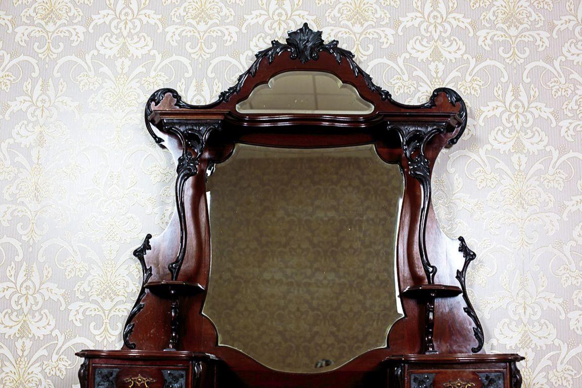 Veneer English, Mahogany Cabinet, circa 1890 For Sale