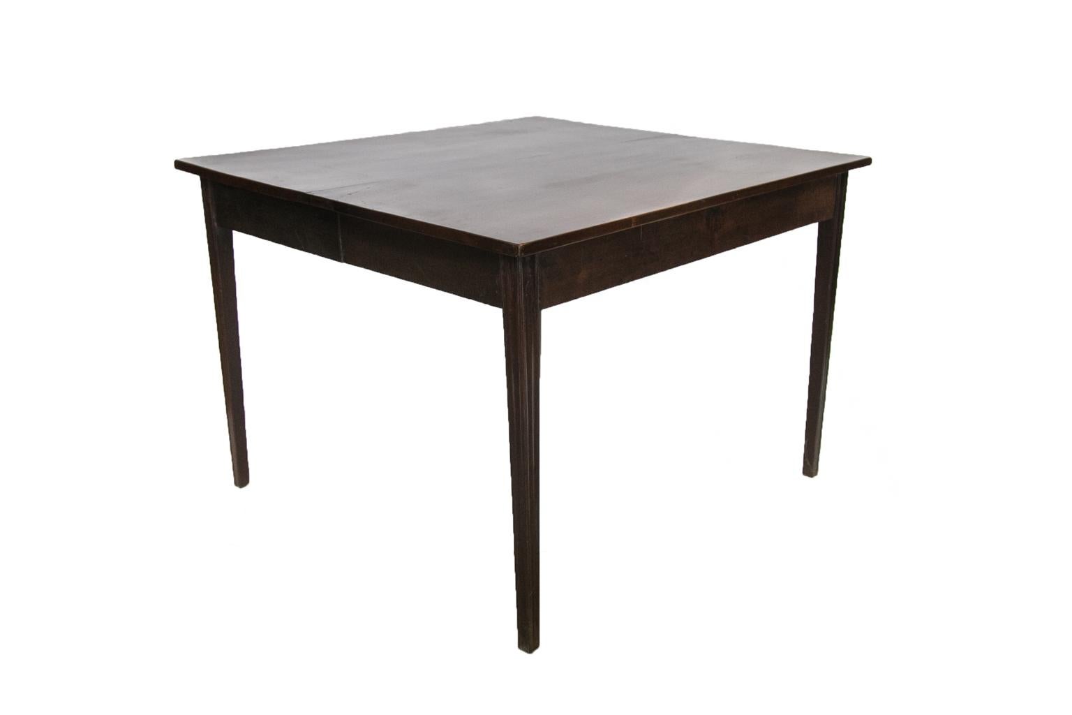 English Mahogany Card Table For Sale 3