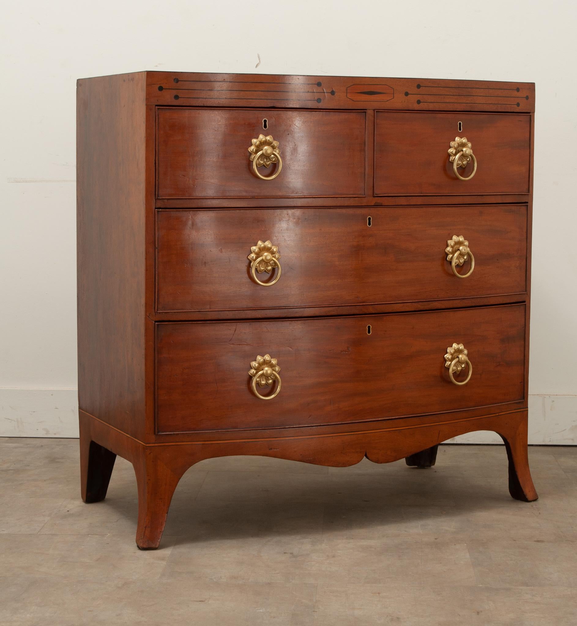 English Mahogany Chest of Drawers For Sale 1