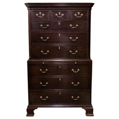 Used English Mahogany Chest on Chest
