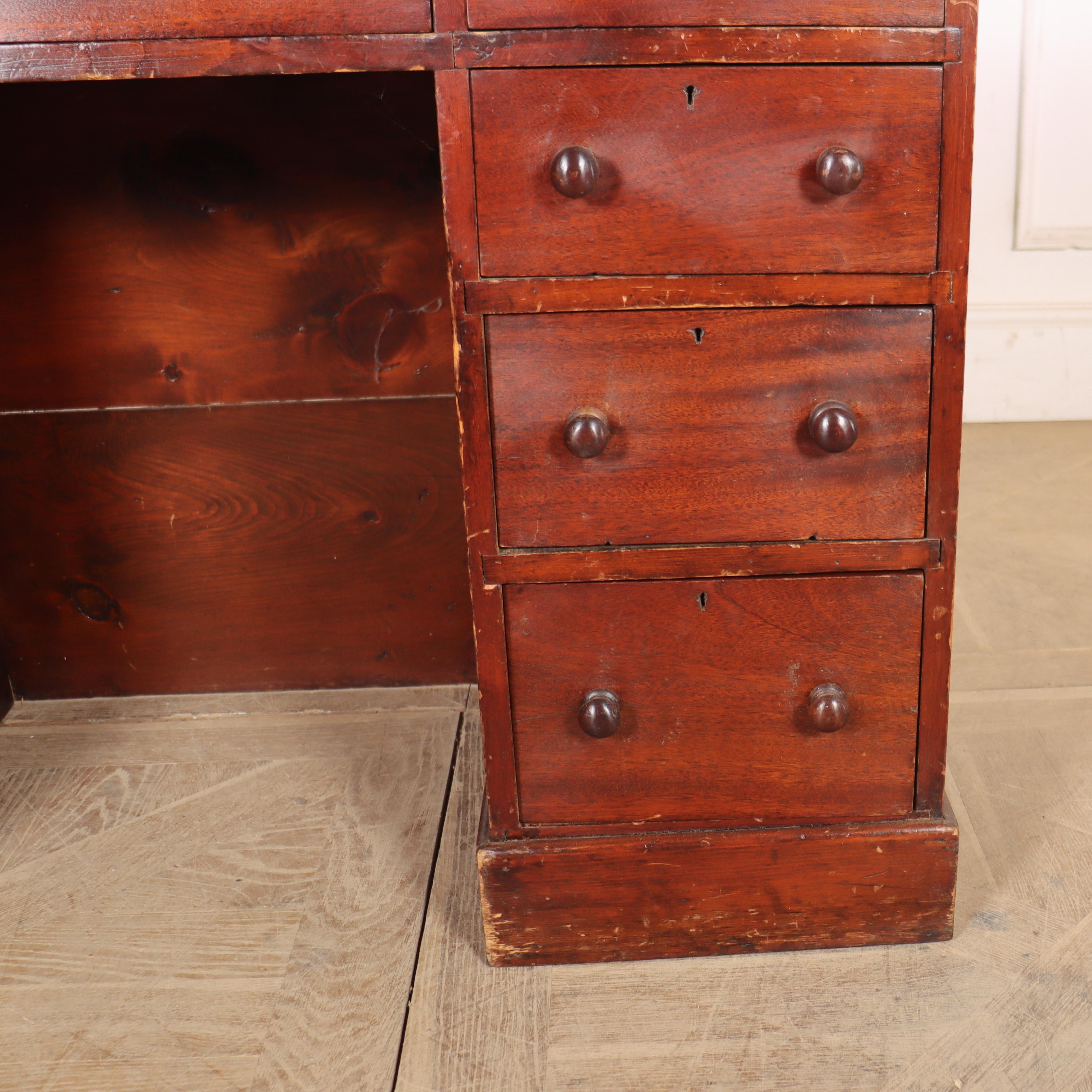 19th Century English Mahogany Child's Desk For Sale