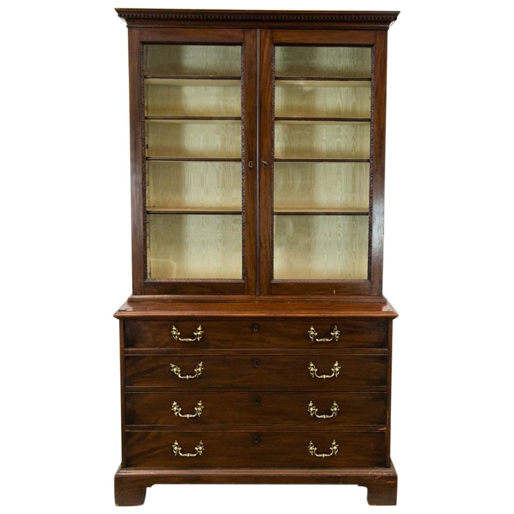 English Mahogany Chippendale Bookcase