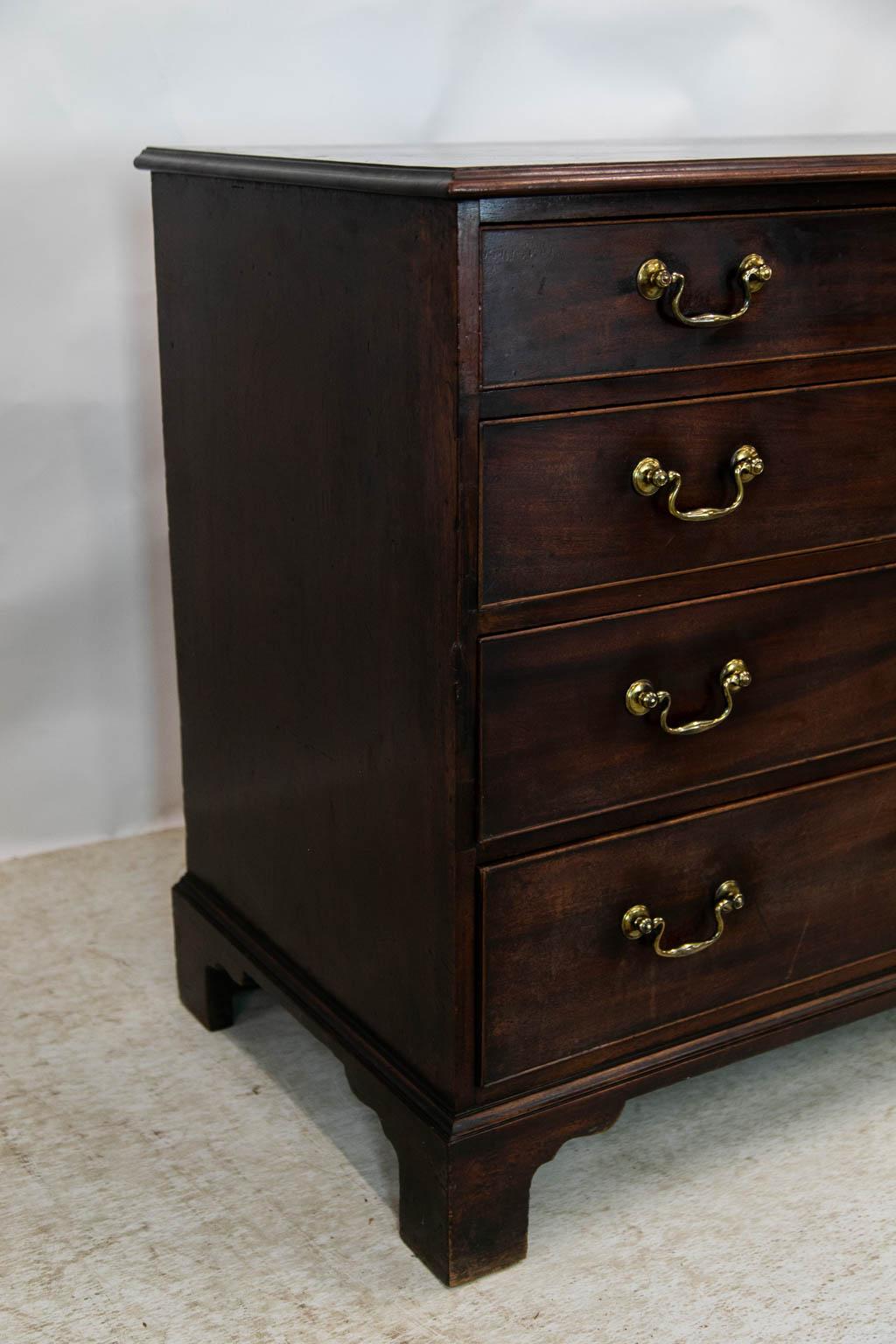 English Mahogany Chippendale Chest 1