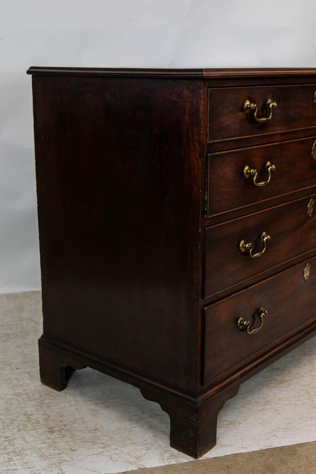 English Mahogany Chippendale Chest 4