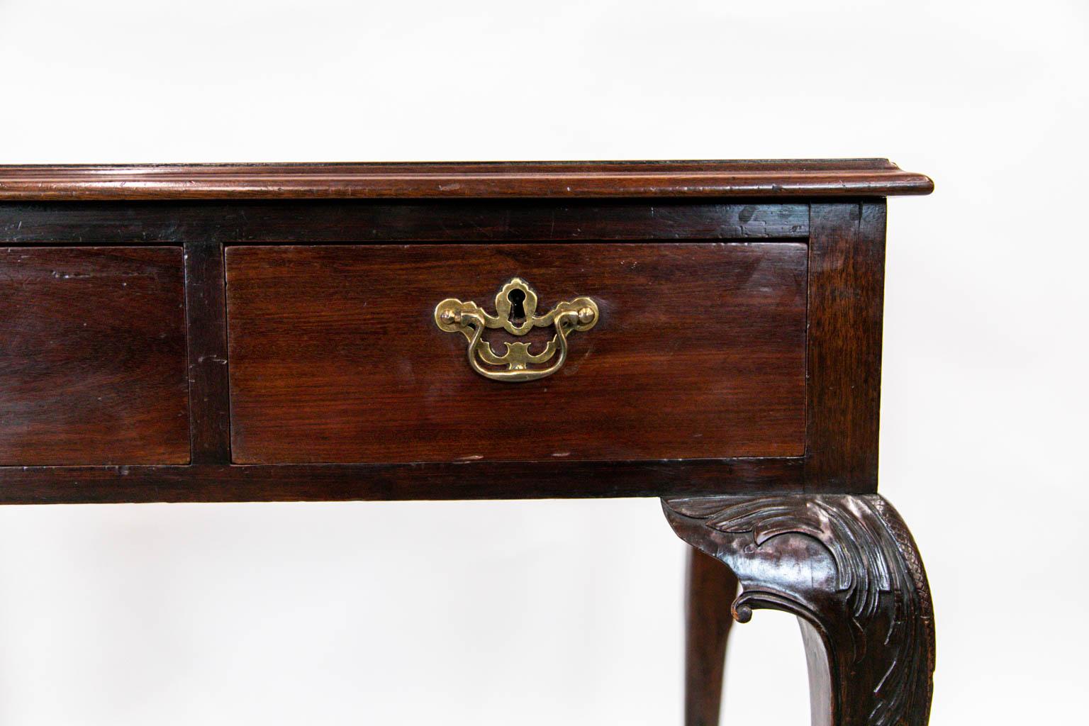 English Mahogany Chippendale Console Table In Good Condition For Sale In Wilson, NC