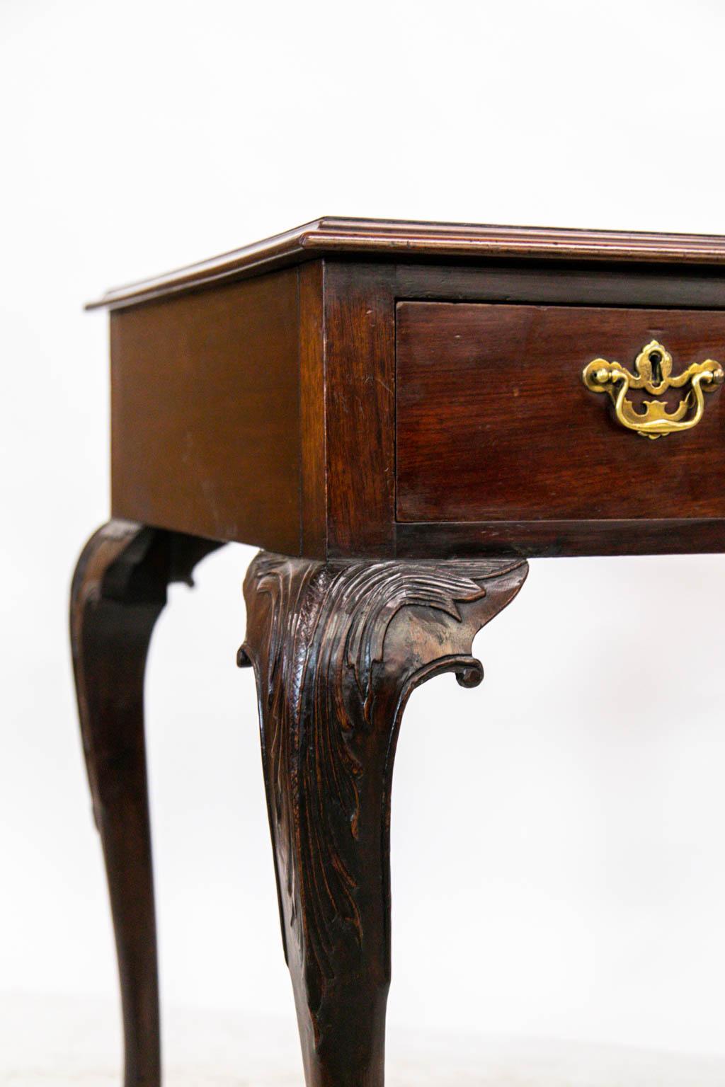 English Mahogany Chippendale Console Table For Sale 2