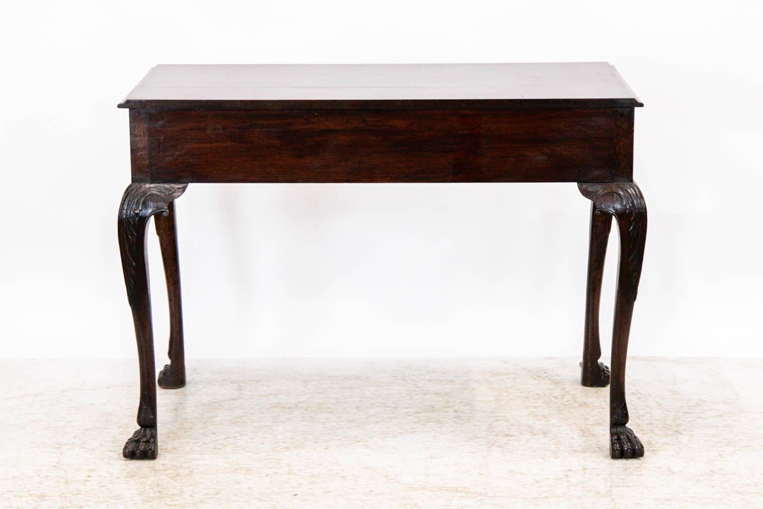 English Mahogany Chippendale Console Table For Sale 3