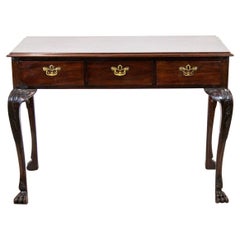 Antique English Mahogany Chippendale Console Table
