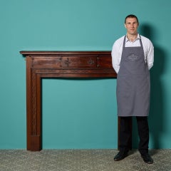 English Mahogany Chippendale Style Fire Mantel