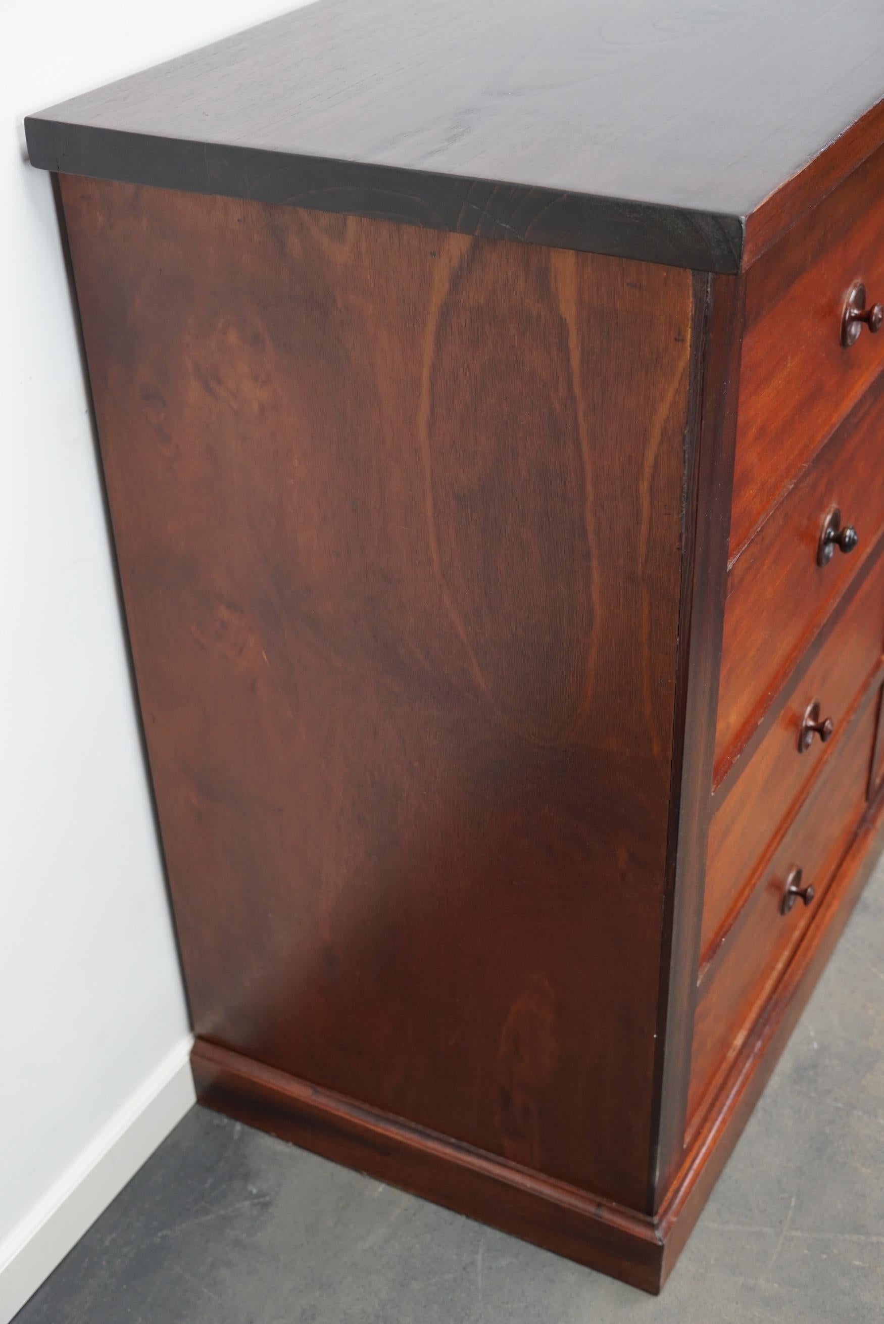 English Mahogany Commode or Bank of Drawers, 1930s For Sale 2