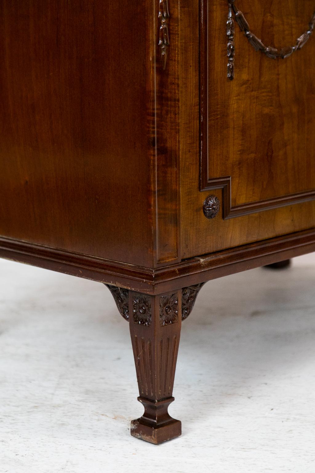 English Mahogany Console Cabinet For Sale 6