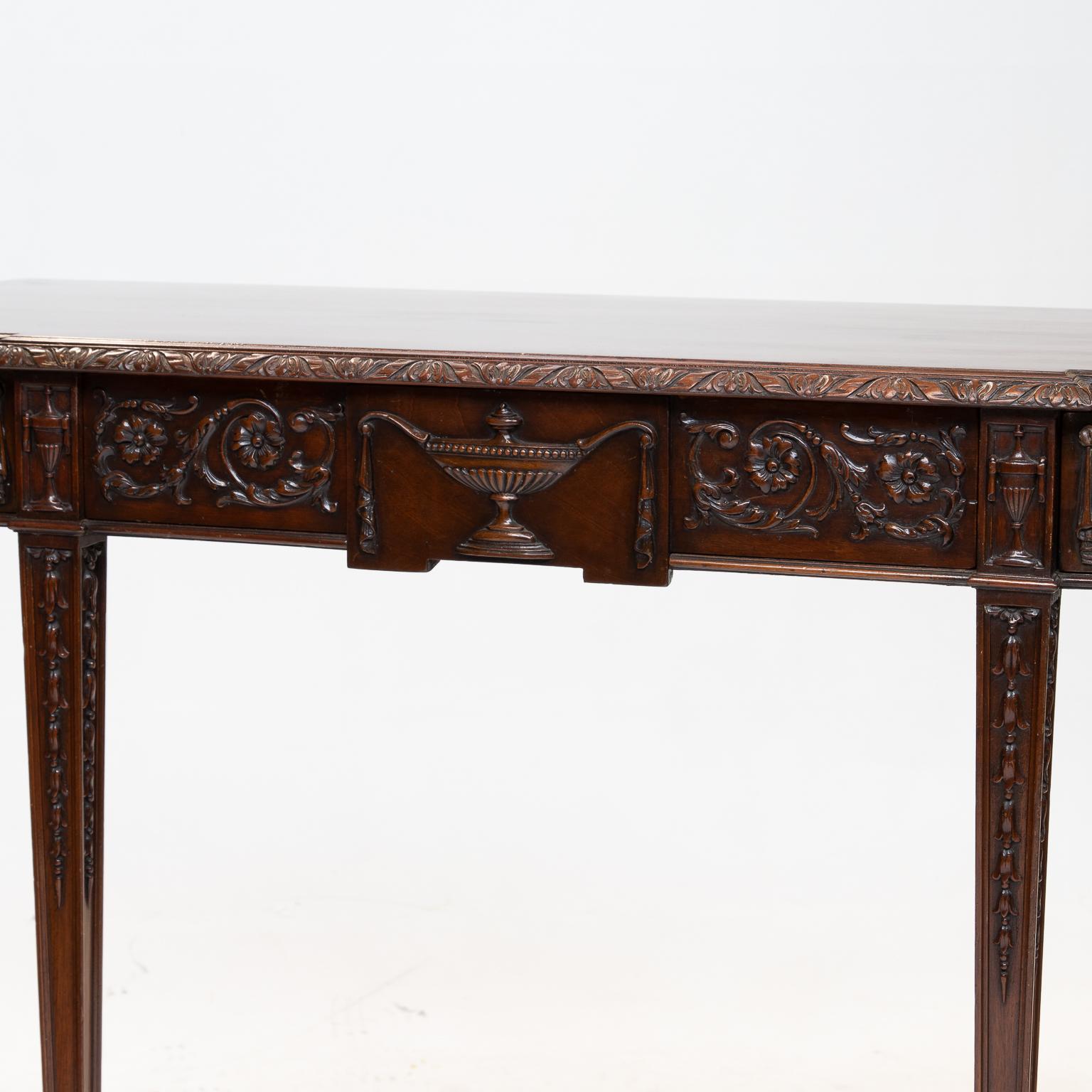 Late 19th Century English Mahogany Console