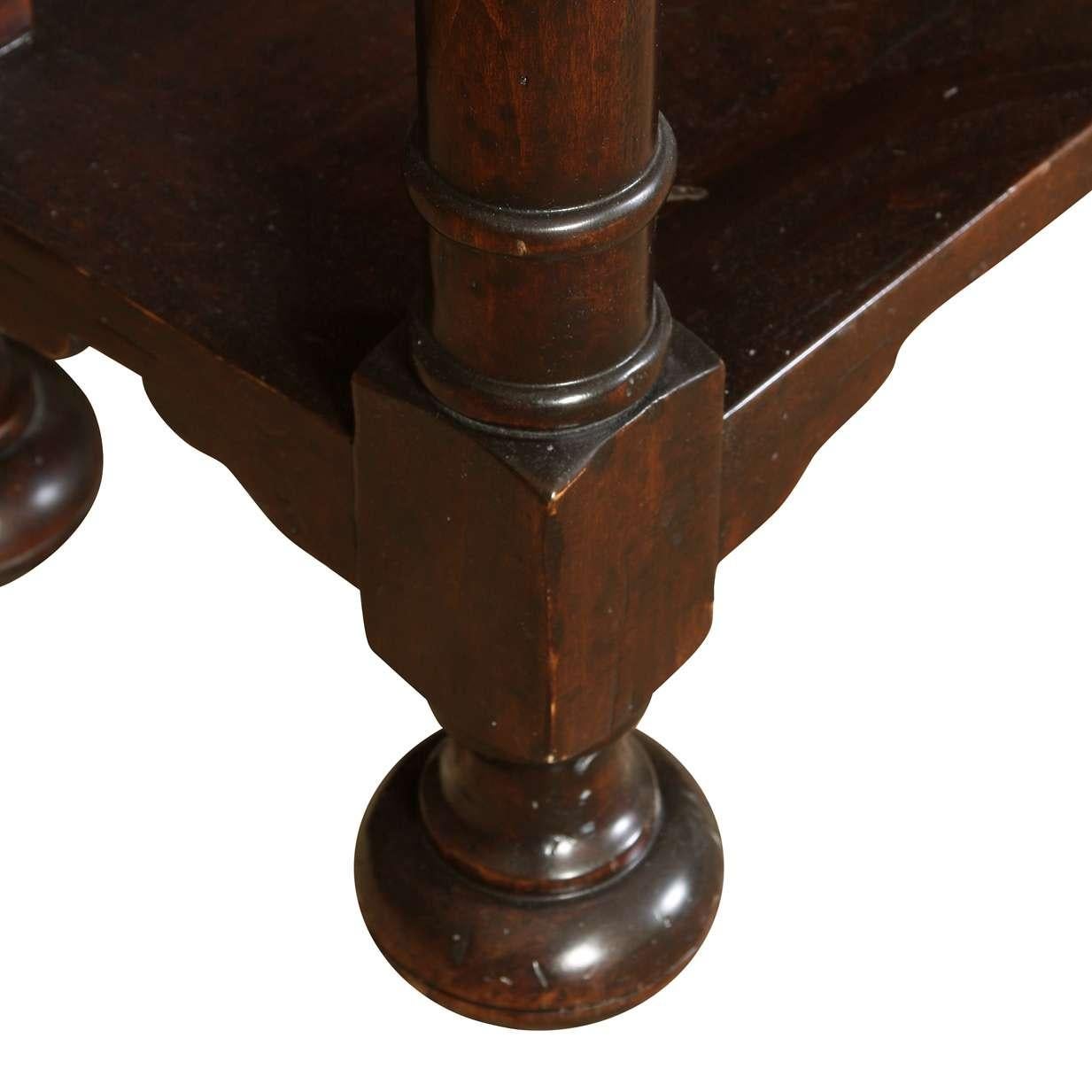 20th Century English Mahogany Console Table For Sale