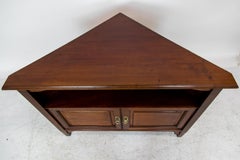 English Mahogany Corner Shelf Cupboard