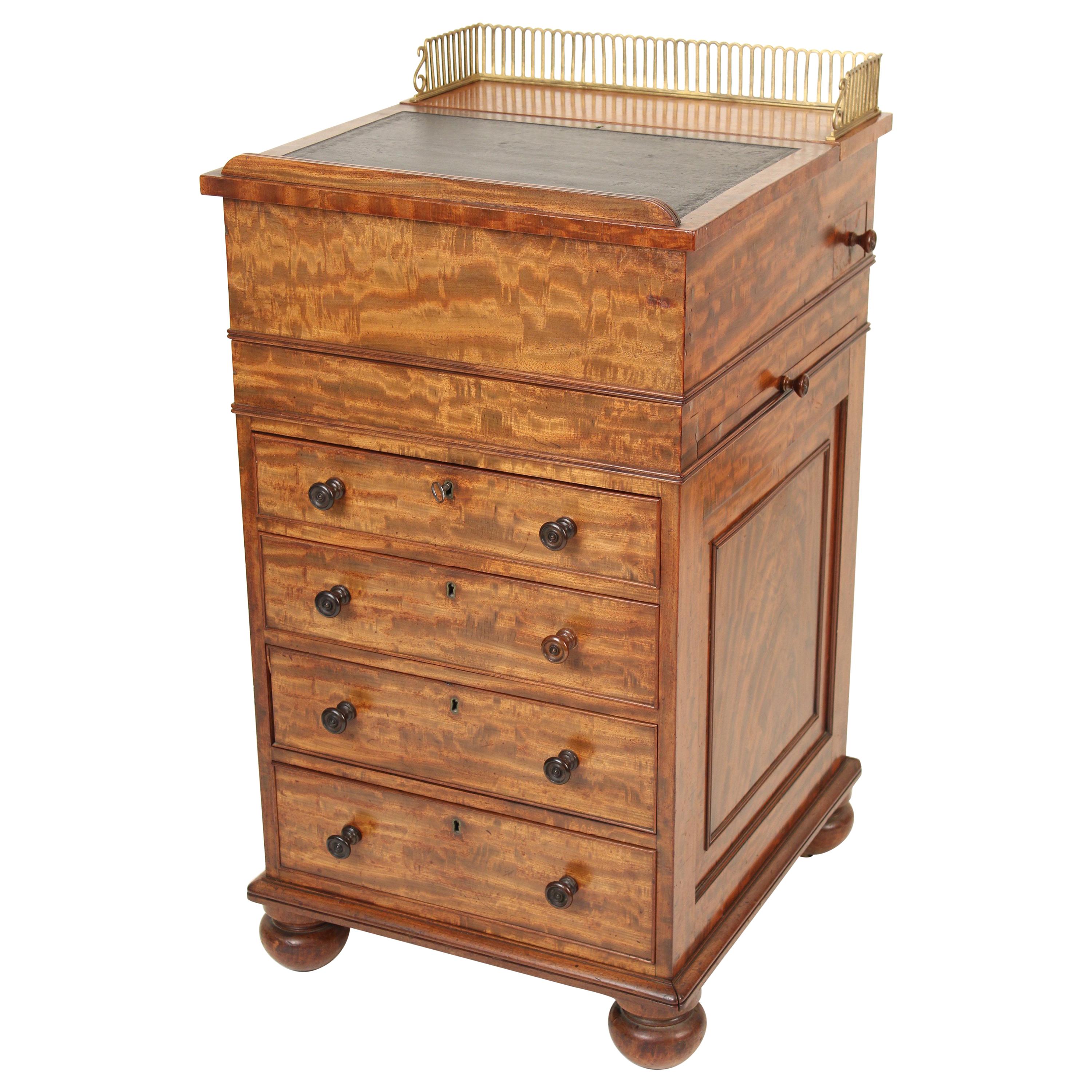 English Mahogany Davenport Desk