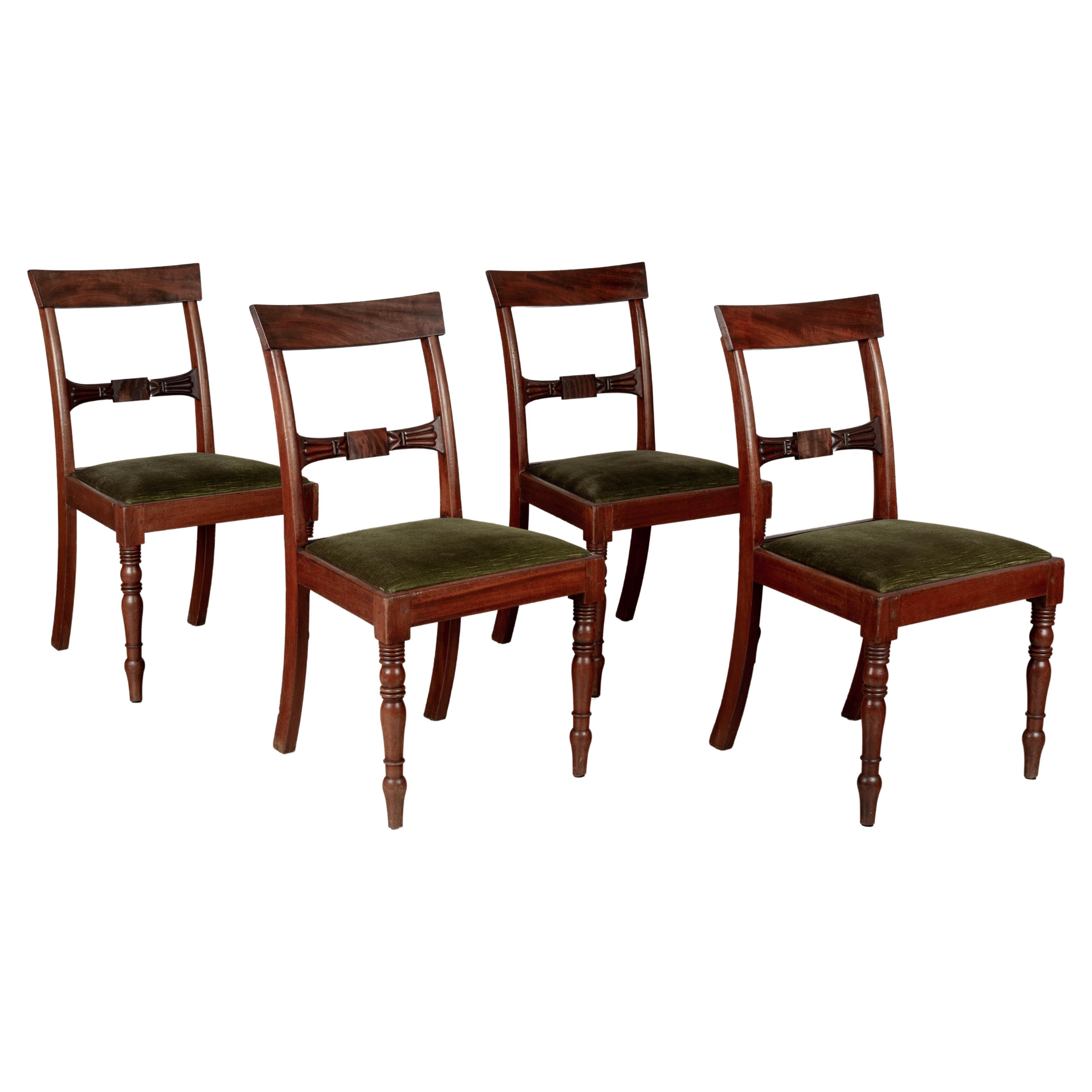Set of 14, Mahogany Dining Chairs at 1stDibs