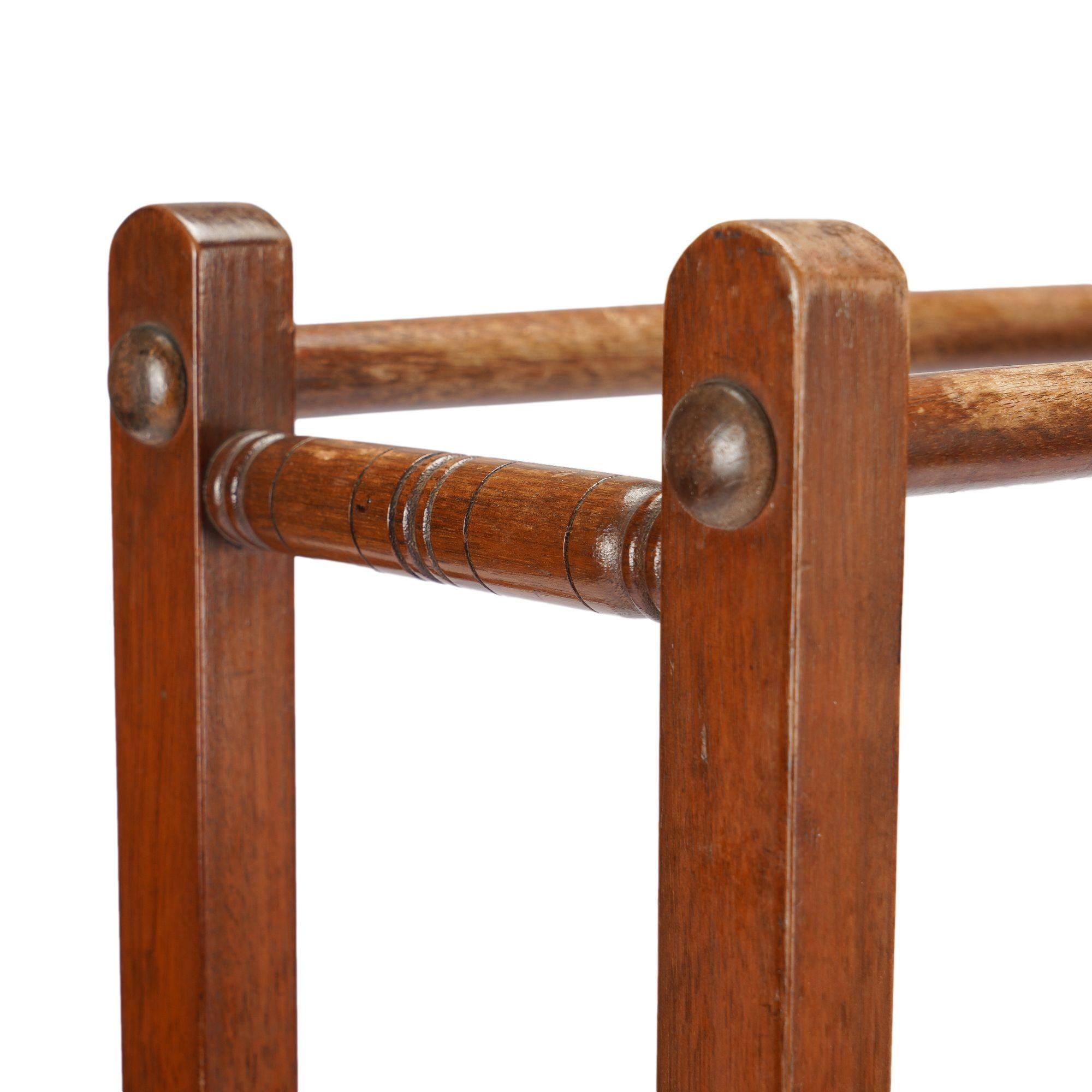 English mahogany double towel rail, 1800-50 1