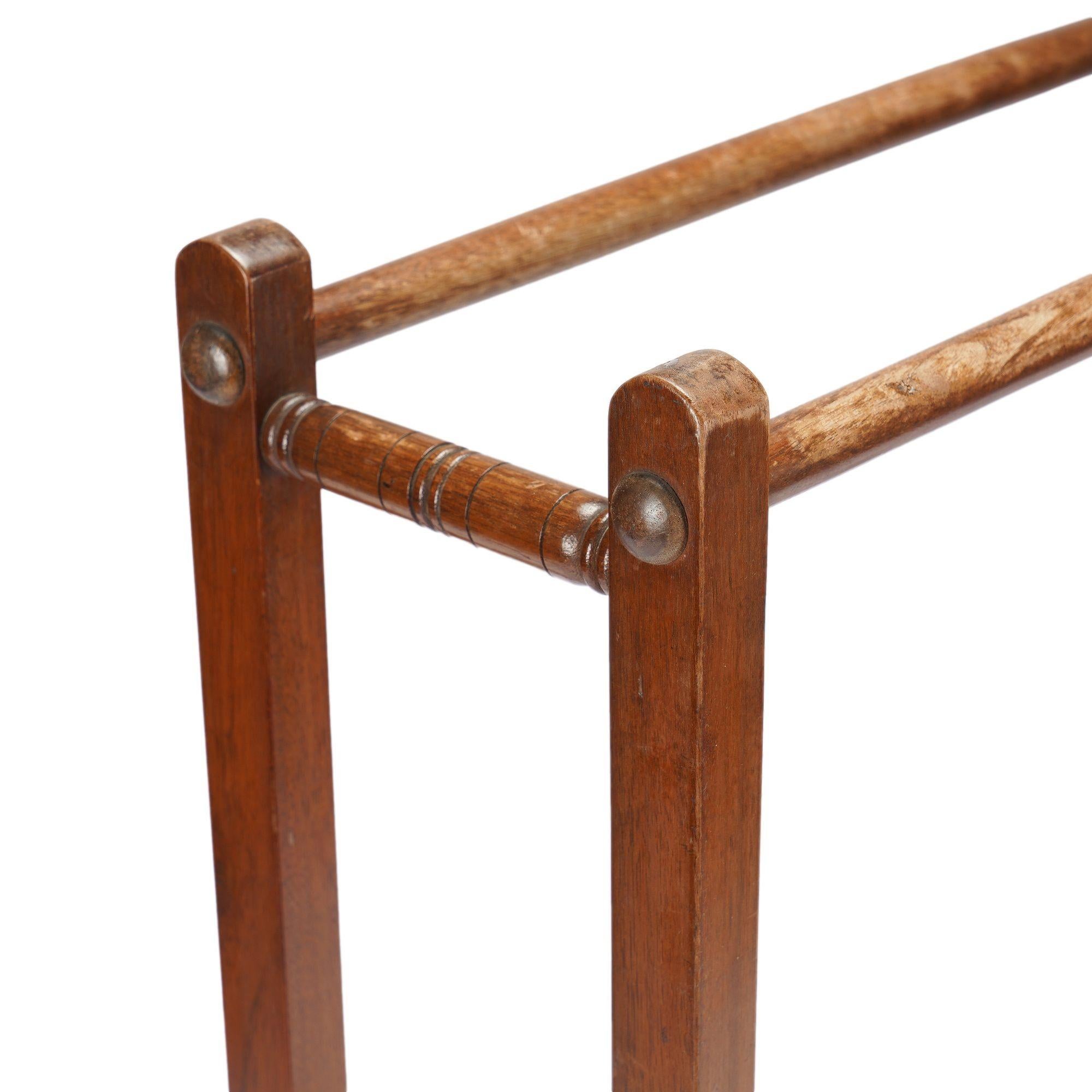 English mahogany double towel rail, 1800-50 2