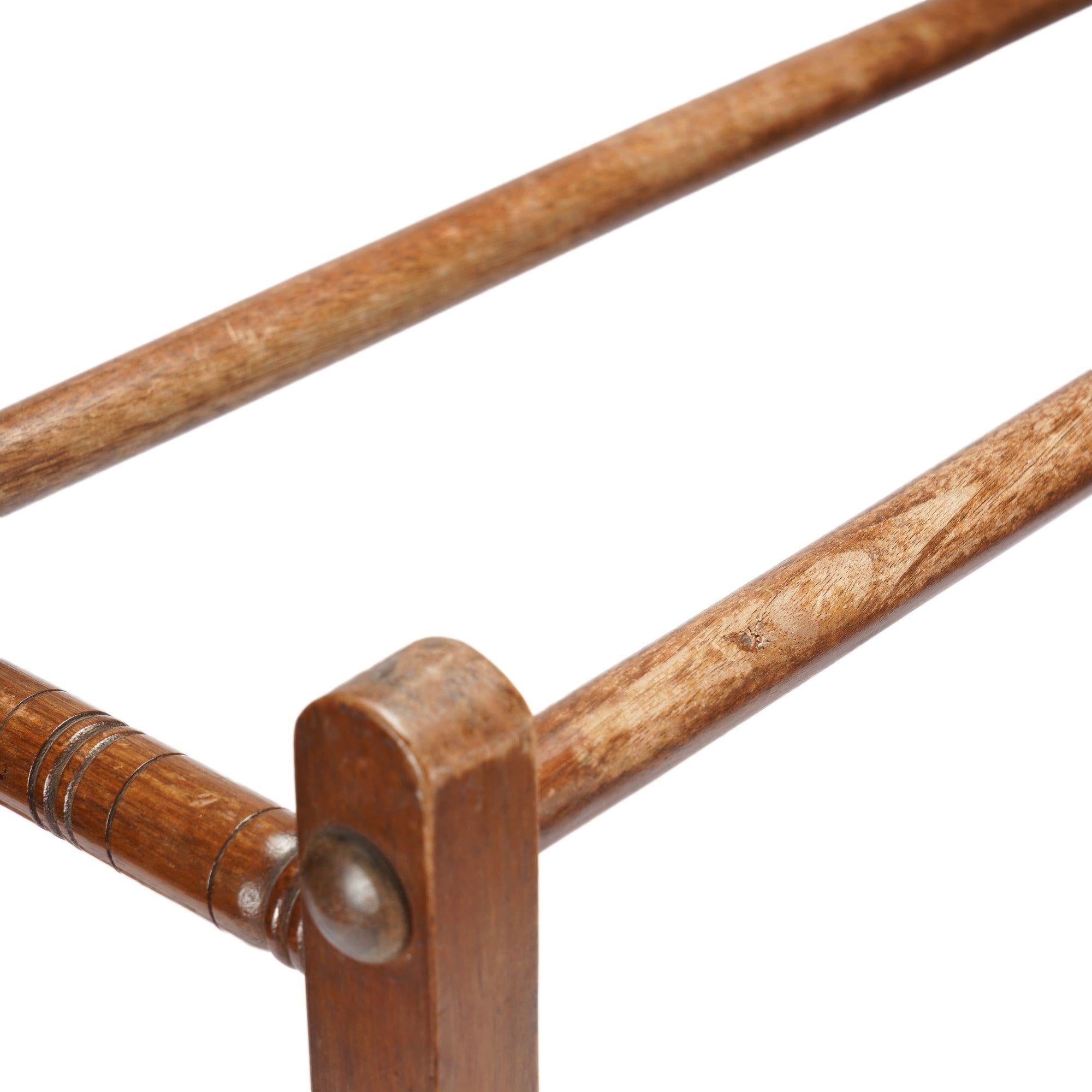 English mahogany double towel rail, 1800-50 3