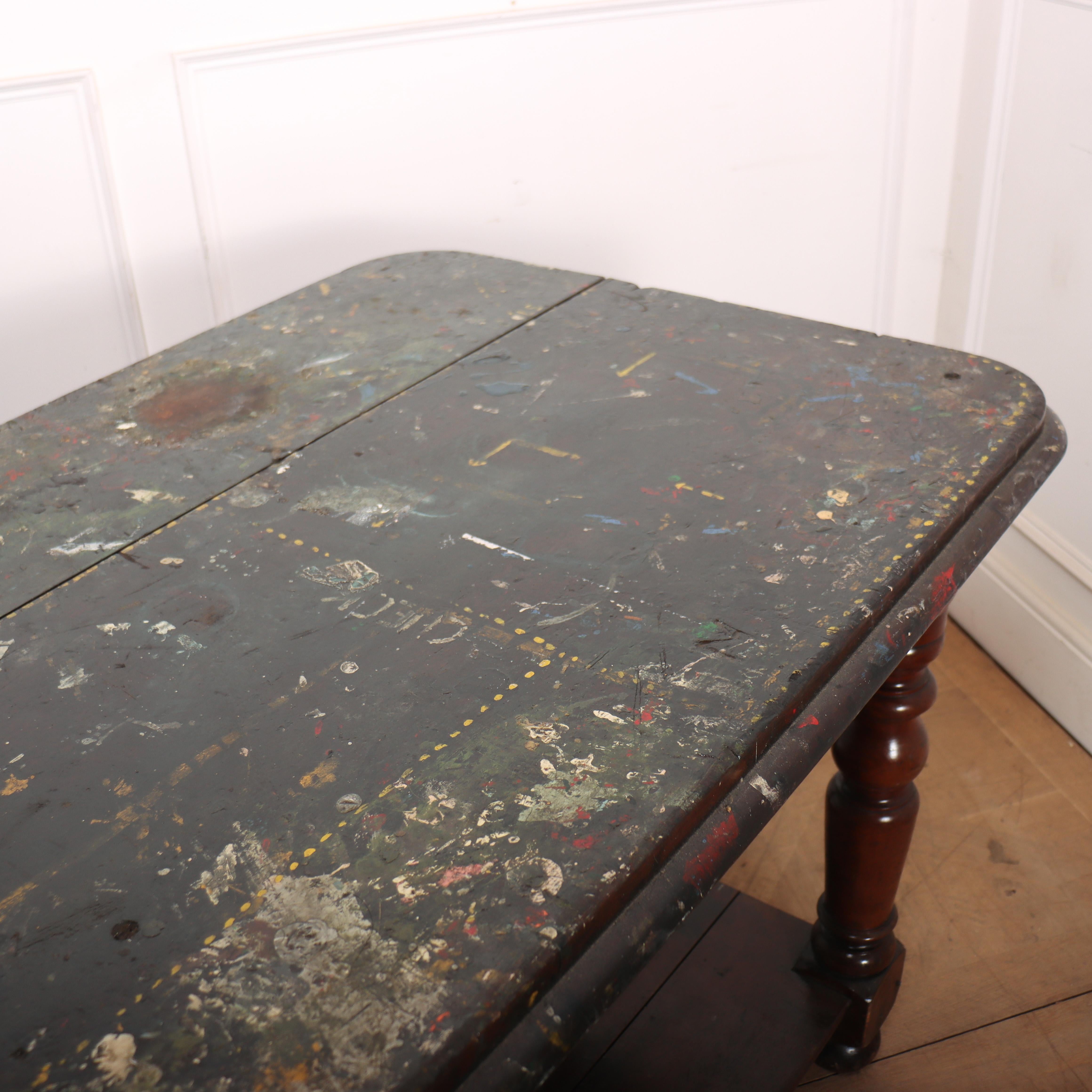 English Mahogany Drapers Table For Sale 4