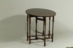 English Mahogany Drop Leaf Side Table, Early 20th Century