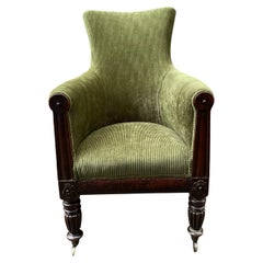 English Mahogany Easy or Occasional Chair circa 1830