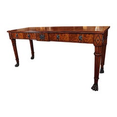 Used English Mahogany Ebonized William IV Style Sideboard