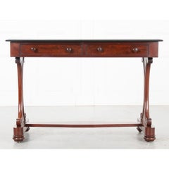 English 19th Century Mahogany & Ebonized Console-Desk