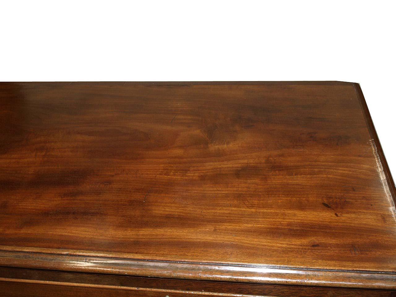 English Mahogany Five Drawer Chest For Sale 2