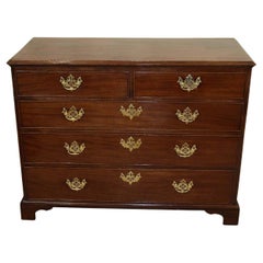 Antique English Mahogany Five Drawer Chest