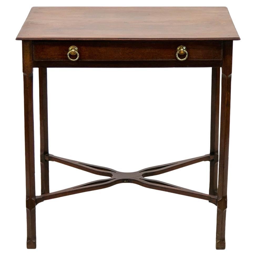 English Mahogany George III Tea Table For Sale