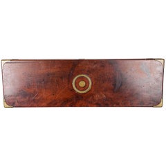 English Mahogany Gun Case with Fitted Interior and Brass Corners, circa 1820