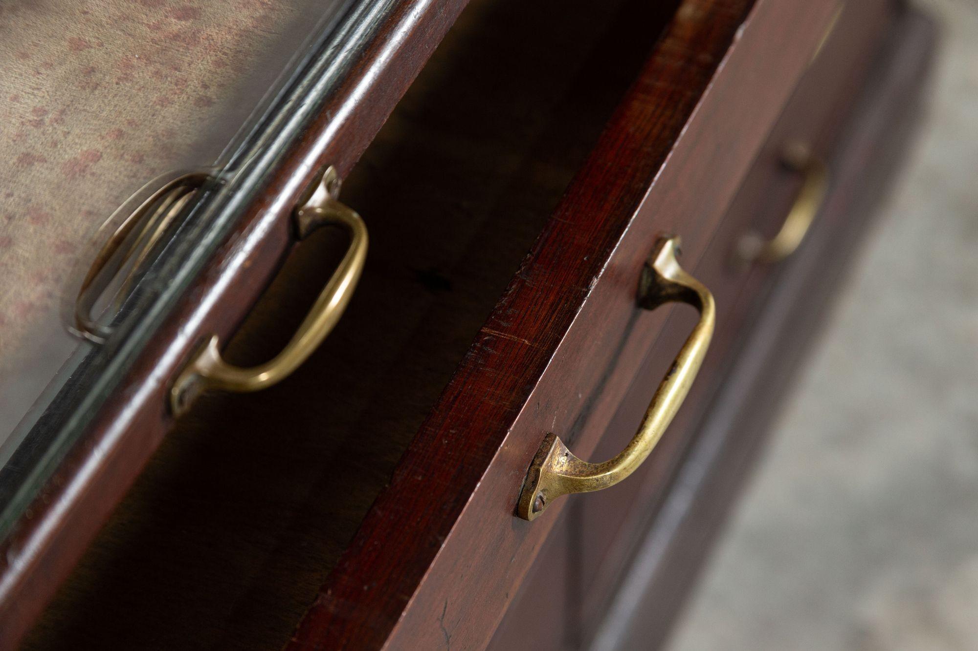 English Mahogany Haberdashery Mirrored Counter Drawers 5