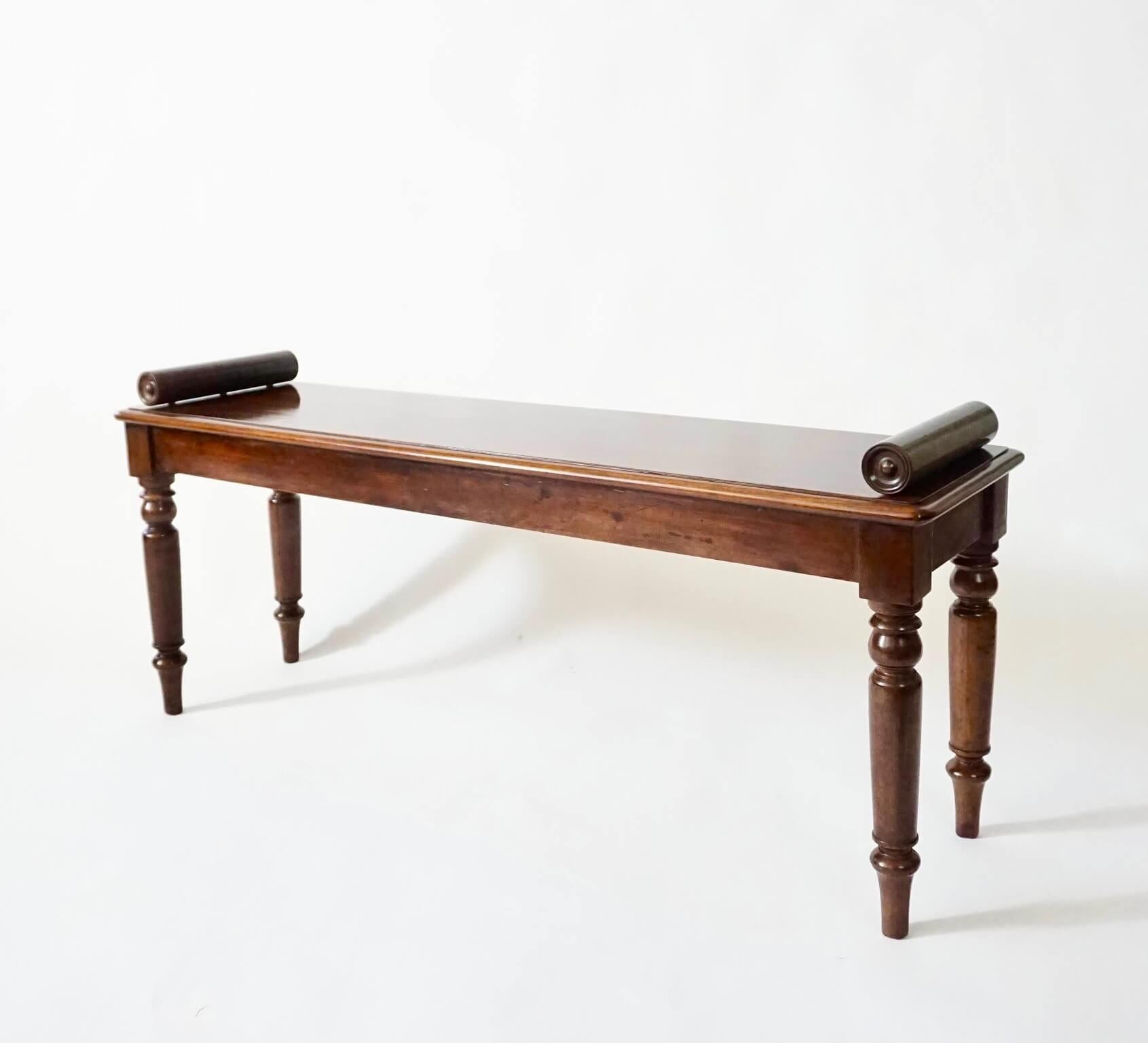Panca da sala in mogano inglese, 1830 circa in vendita 3