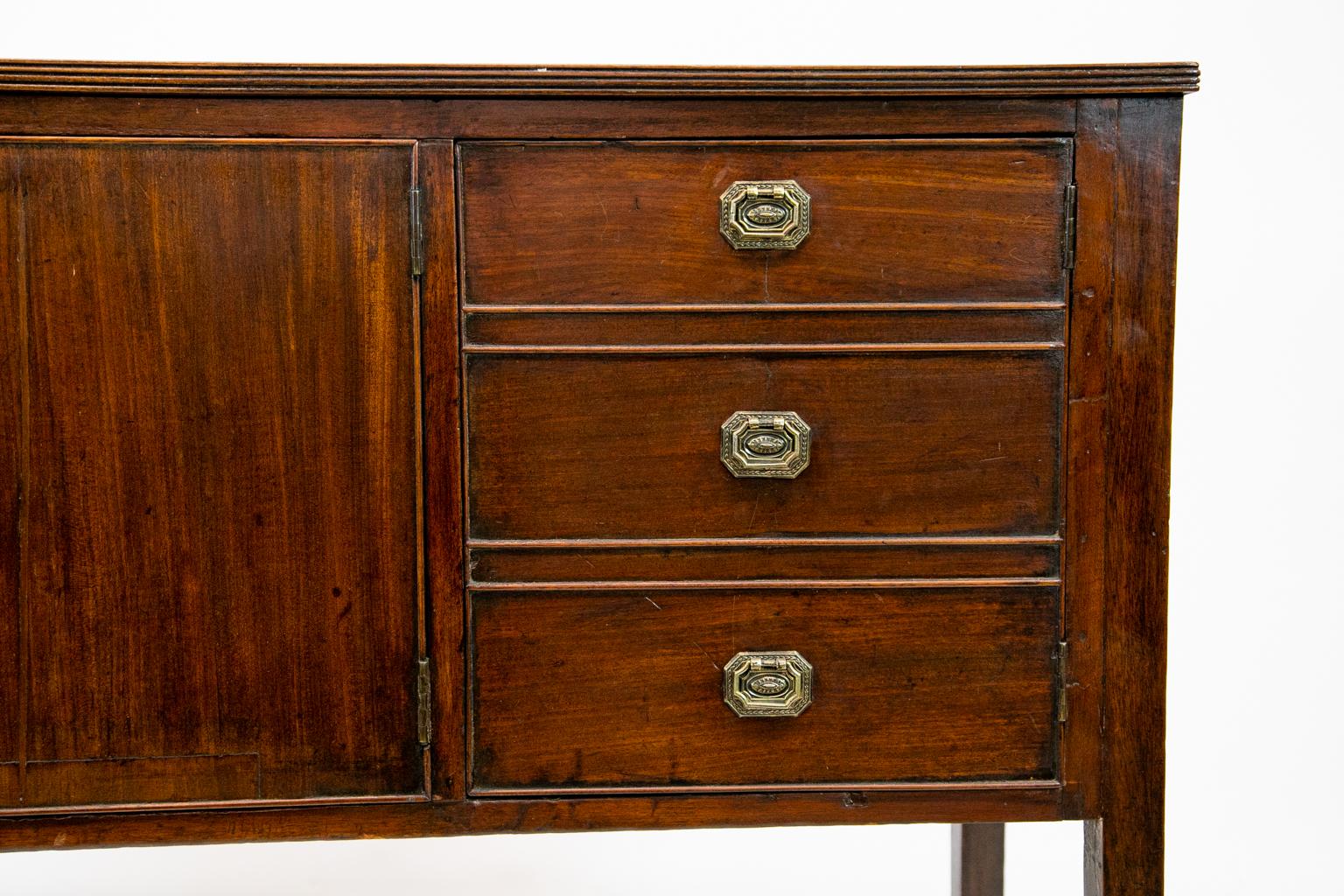 English Mahogany Hepplewhite Server For Sale at 1stDibs