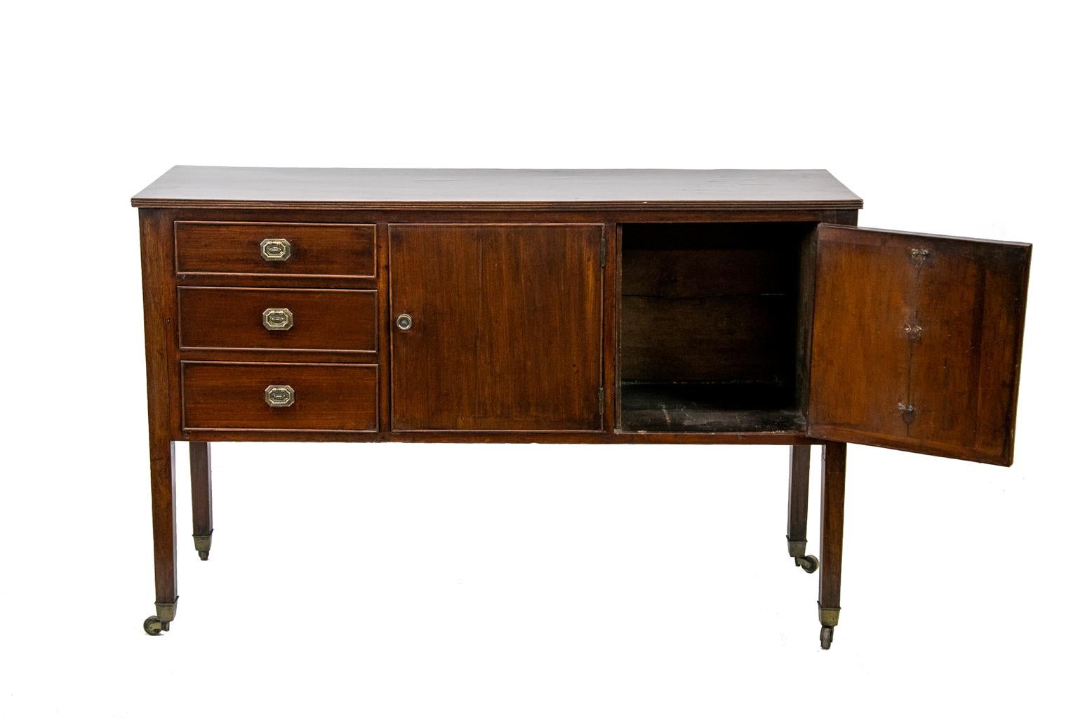 English Mahogany Hepplewhite Server For Sale at 1stDibs