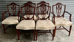 English Mahogany Hepplewhite Style Dining Chairs by Bevan Funnell Ltd., S/6