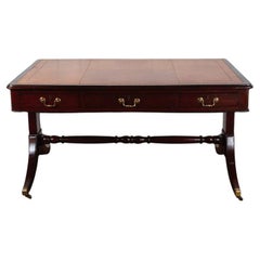 English Mahogany & Leather Writing Desk