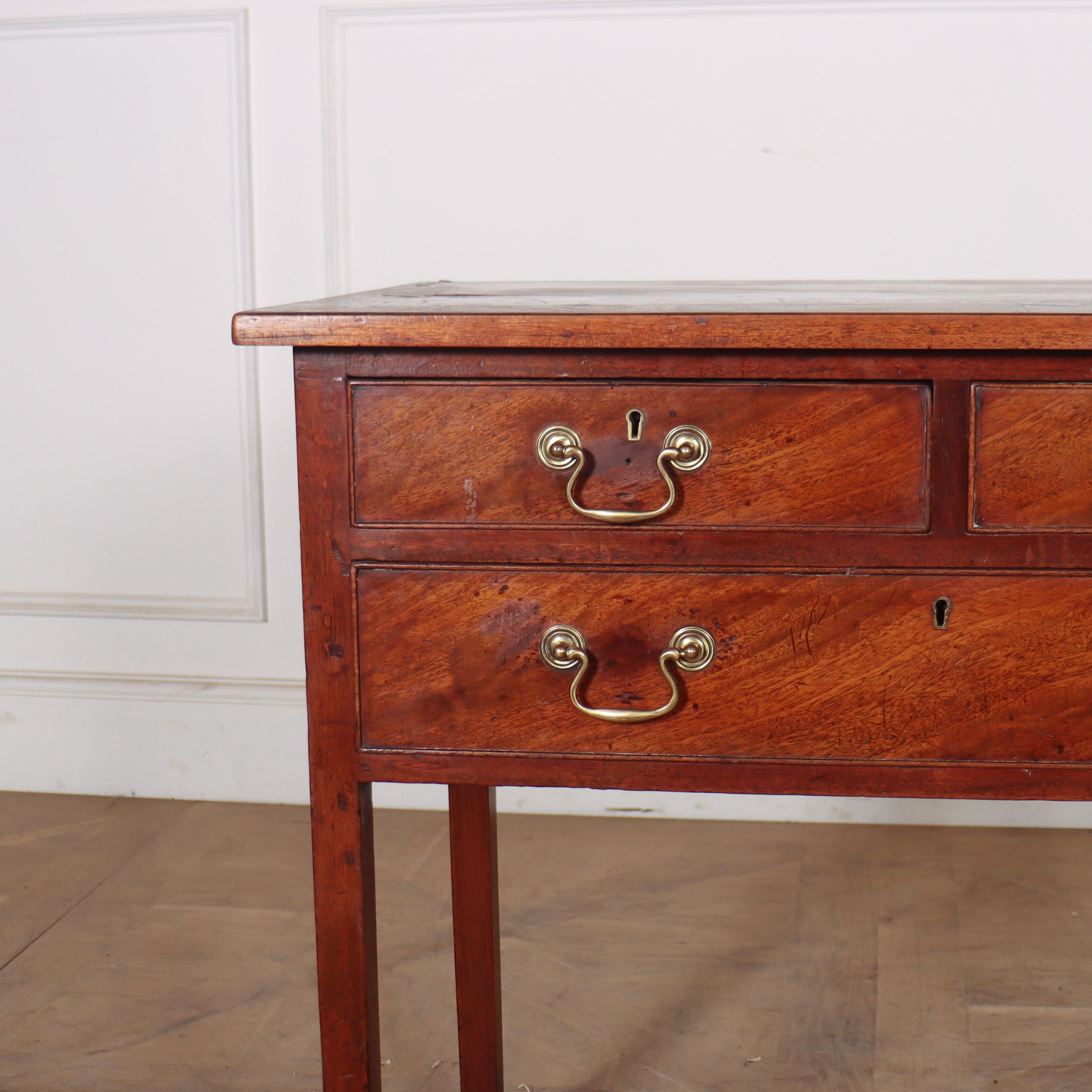 Pretty 19th C English 3 drawer mahogany low boy / lamp table. 1830.

Reference: 8246

Dimensions
30.5 inches (77 cms) Wide
18 inches (46 cms) Deep
29 inches (74 cms) High