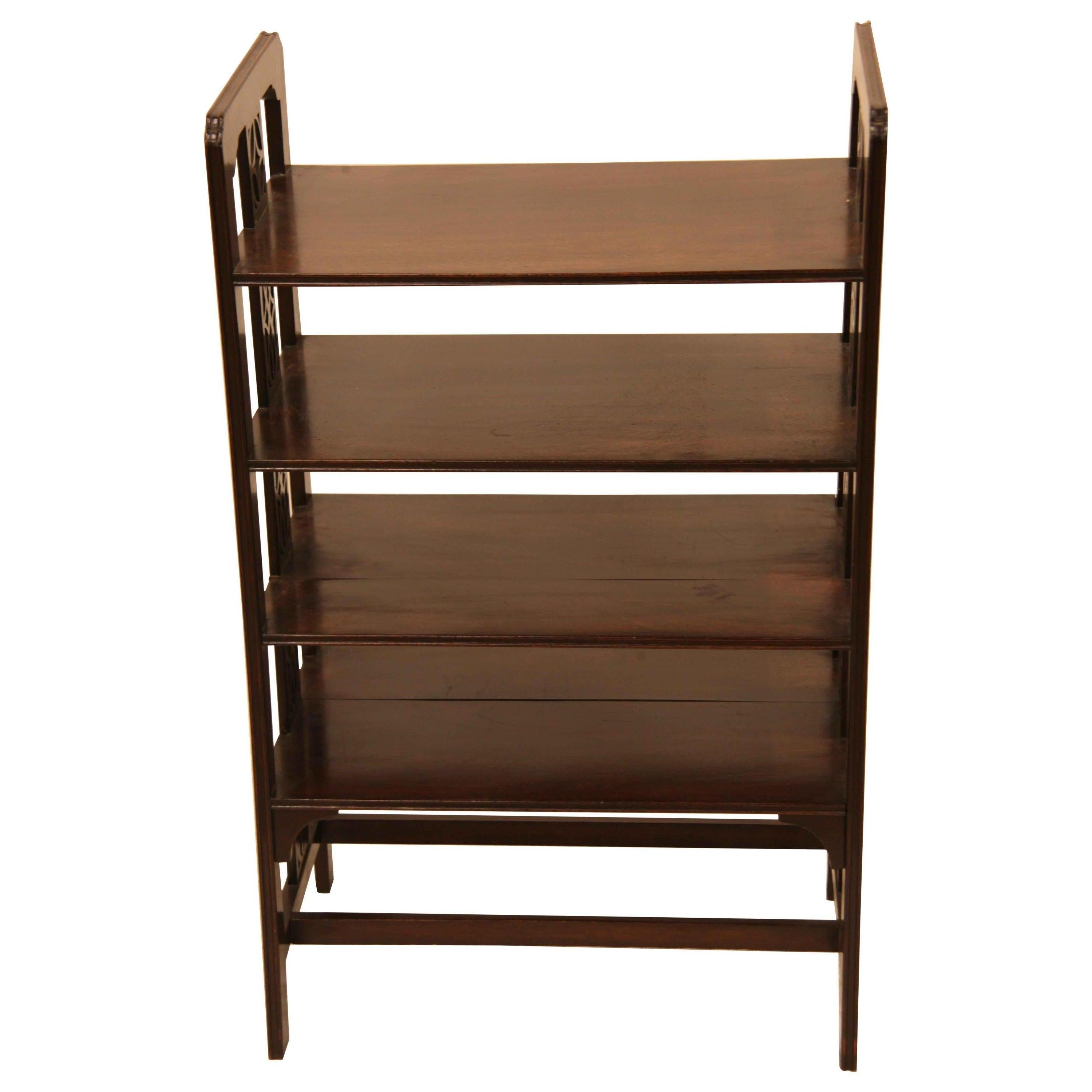 English Mahogany Magazine Rack For Sale