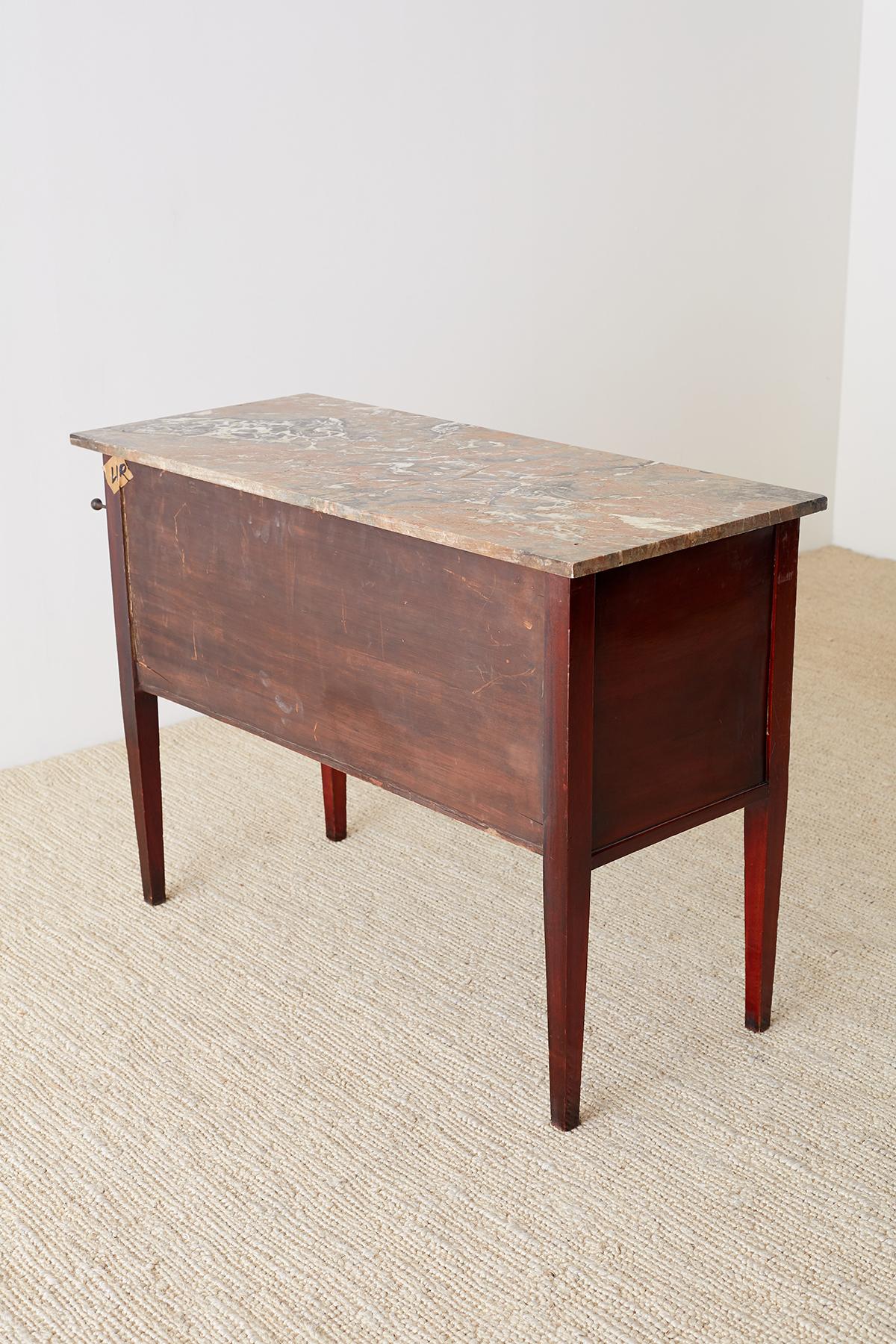 English Mahogany Marble-Top Cabinet or Console Table 13